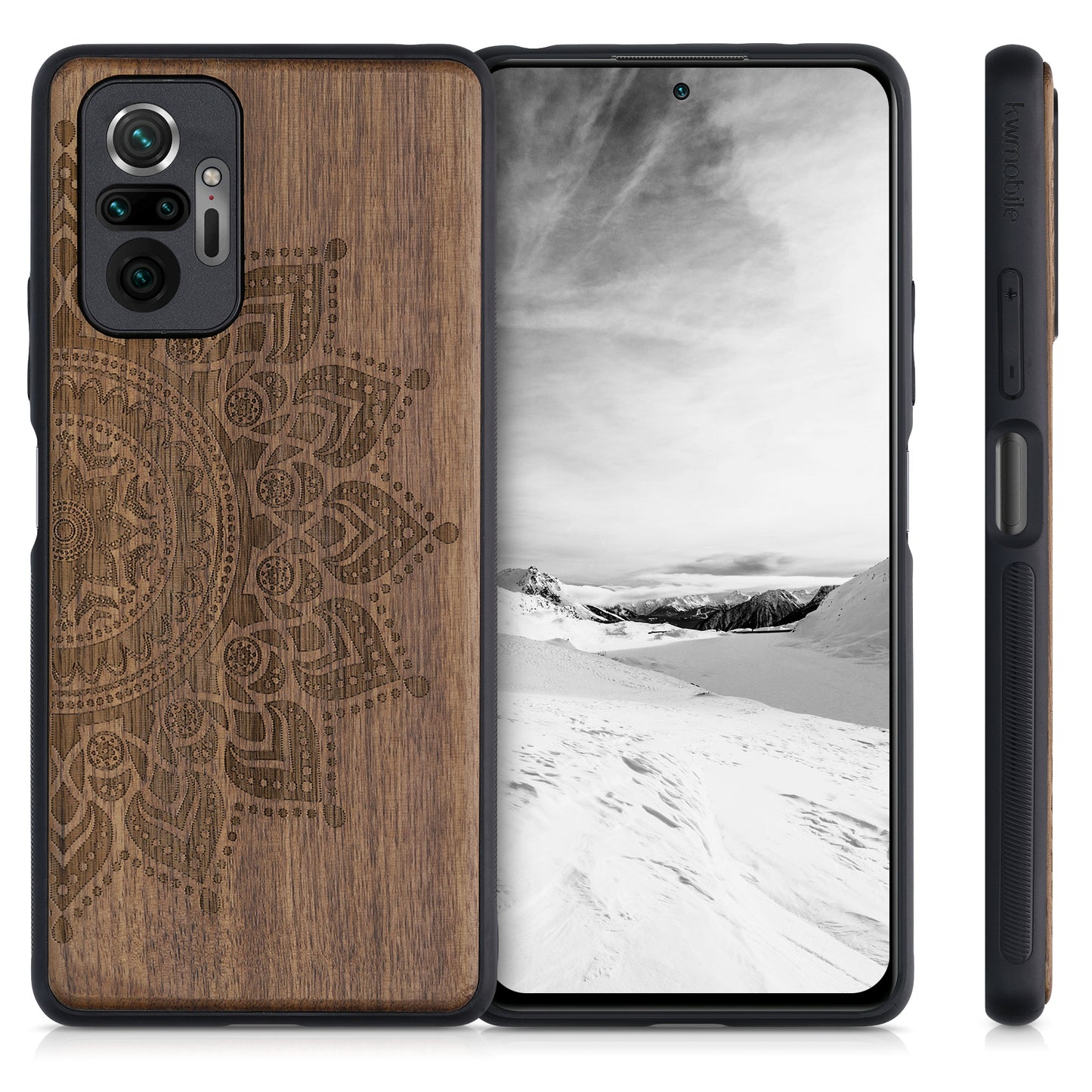 kwmobile Handyhülle für Xiaomi Redmi Note 10 Pro - Case mit TPU Bumper - Stoßfestes Hardcase - Schutzhülle Cover