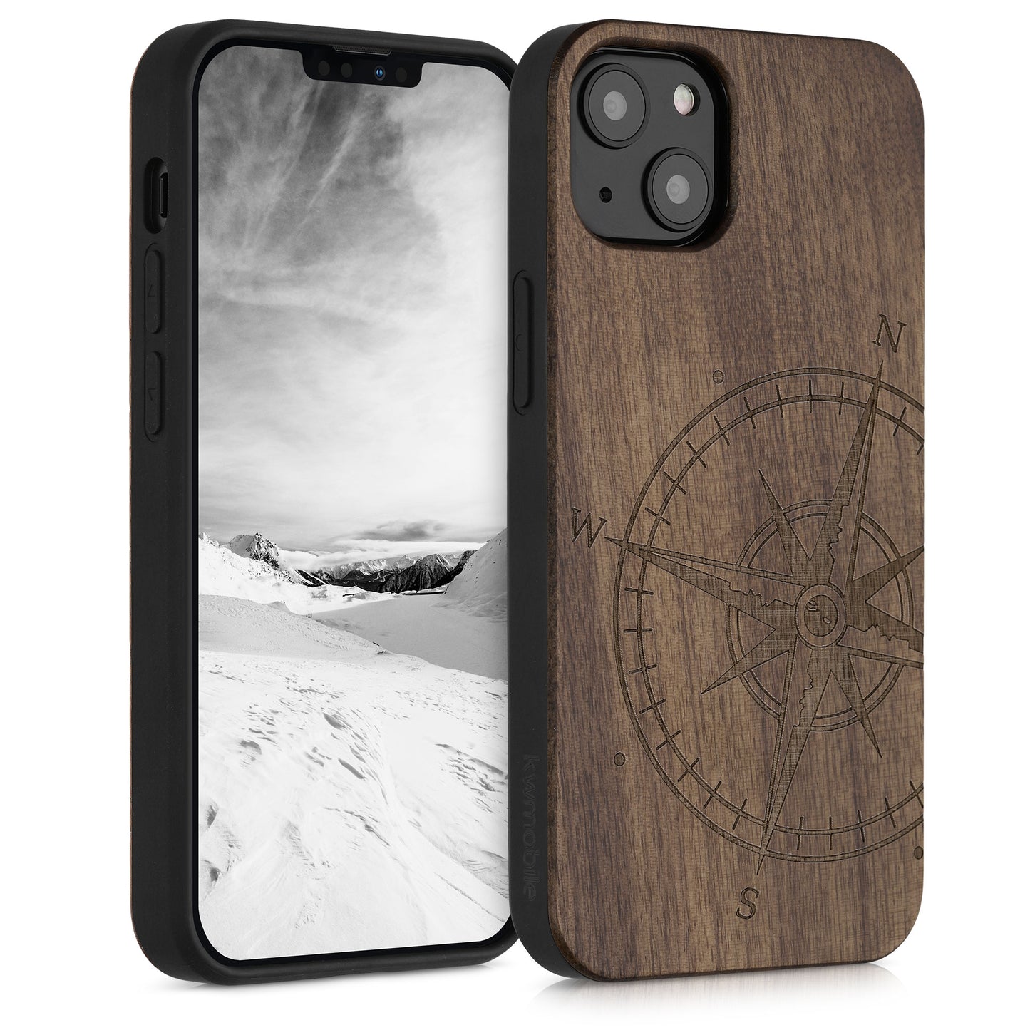 kwmobile Handyhülle für Apple iPhone 13 - Case mit TPU Bumper - Stoßfestes Hardcase - Schutzhülle Cover