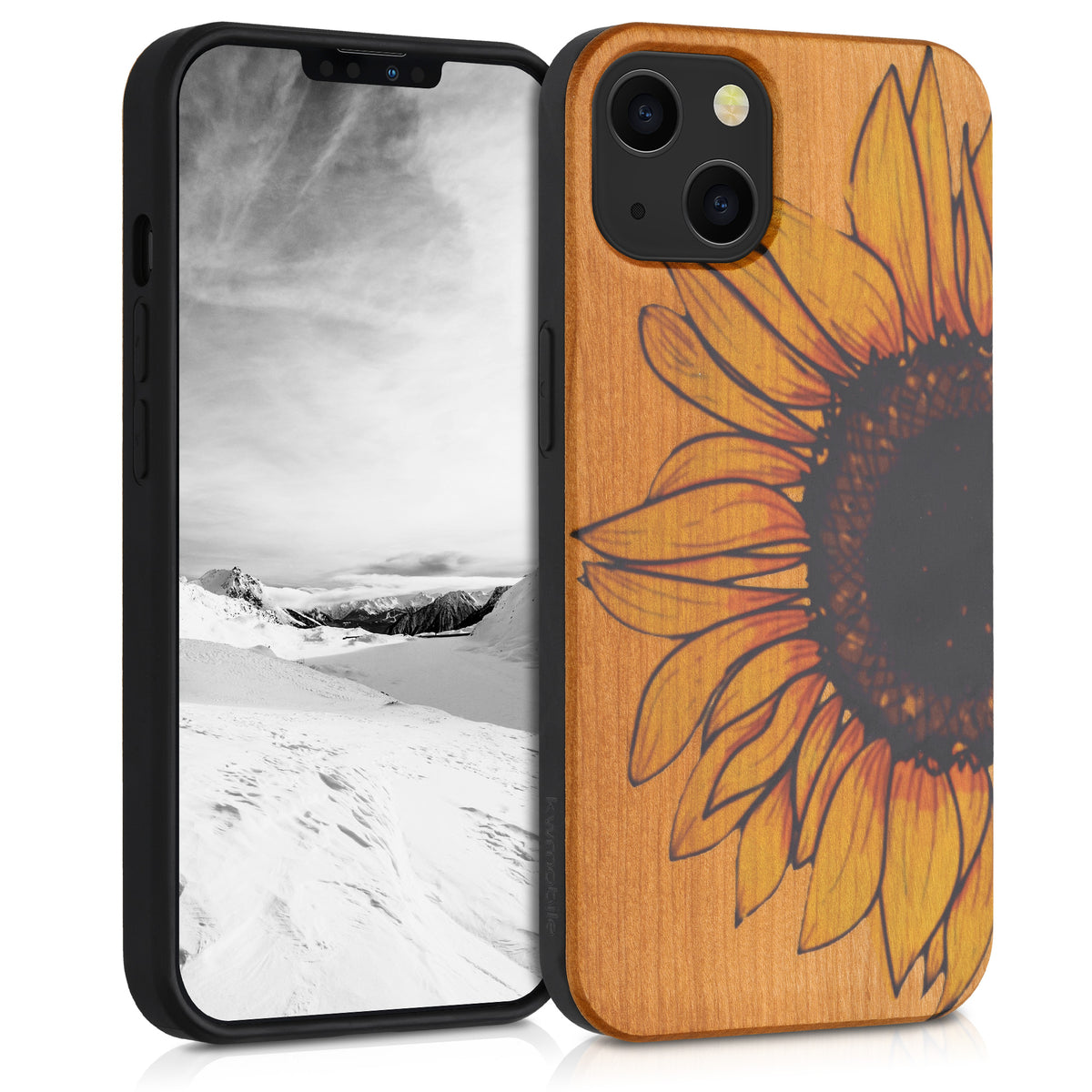 kwmobile Handyhülle für Apple iPhone 13 - Case mit TPU Bumper - Stoßfestes Hardcase - Schutzhülle Cover