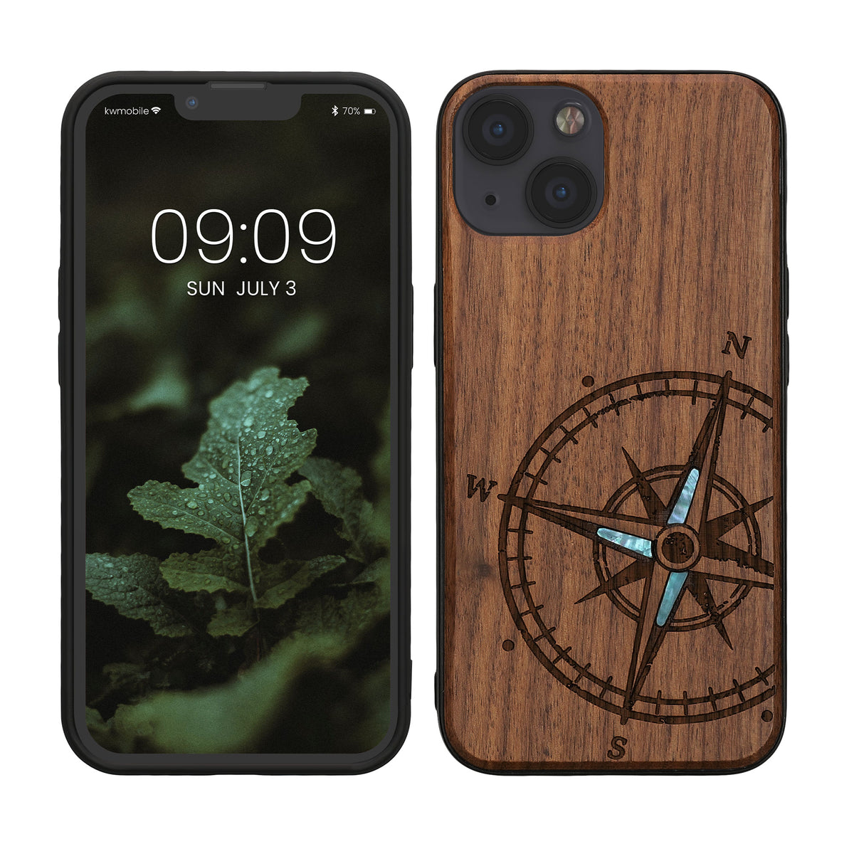 kwmobile Handyhülle für Apple iPhone 13 - Case mit TPU Bumper - Stoßfestes Hardcase - Schutzhülle Cover