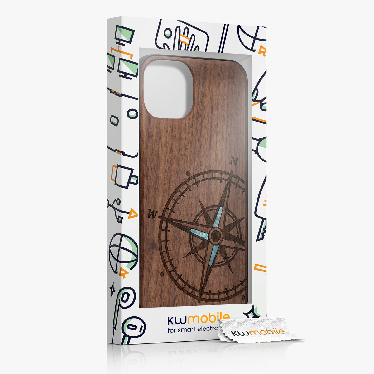kwmobile Handyhülle für Apple iPhone 13 - Case mit TPU Bumper - Stoßfestes Hardcase - Schutzhülle Cover