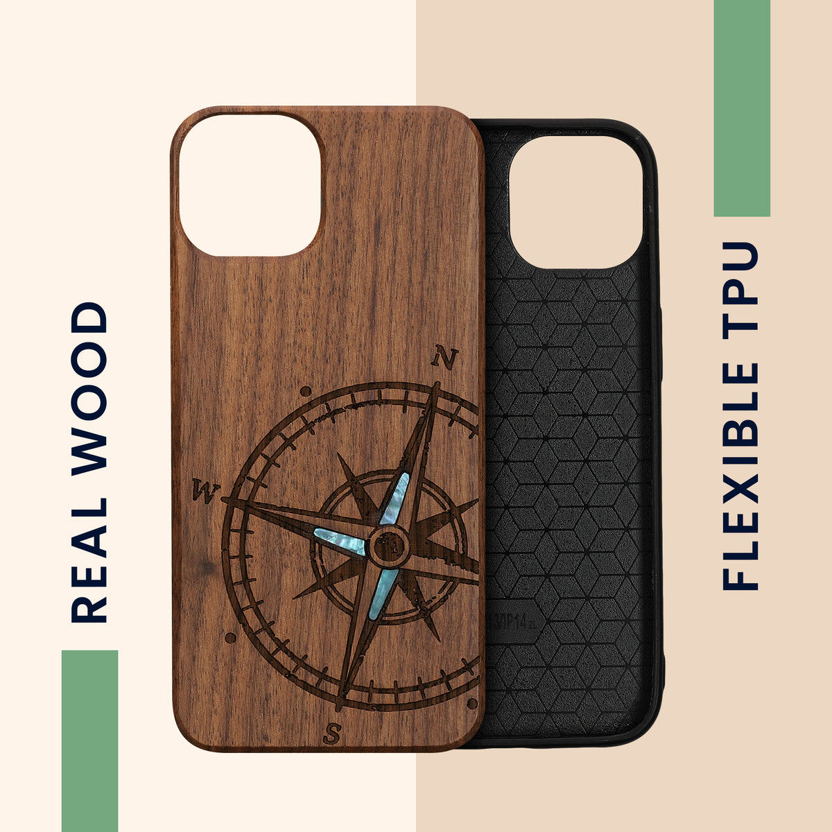 kwmobile Handyhülle für Apple iPhone 13 - Case mit TPU Bumper - Stoßfestes Hardcase - Schutzhülle Cover