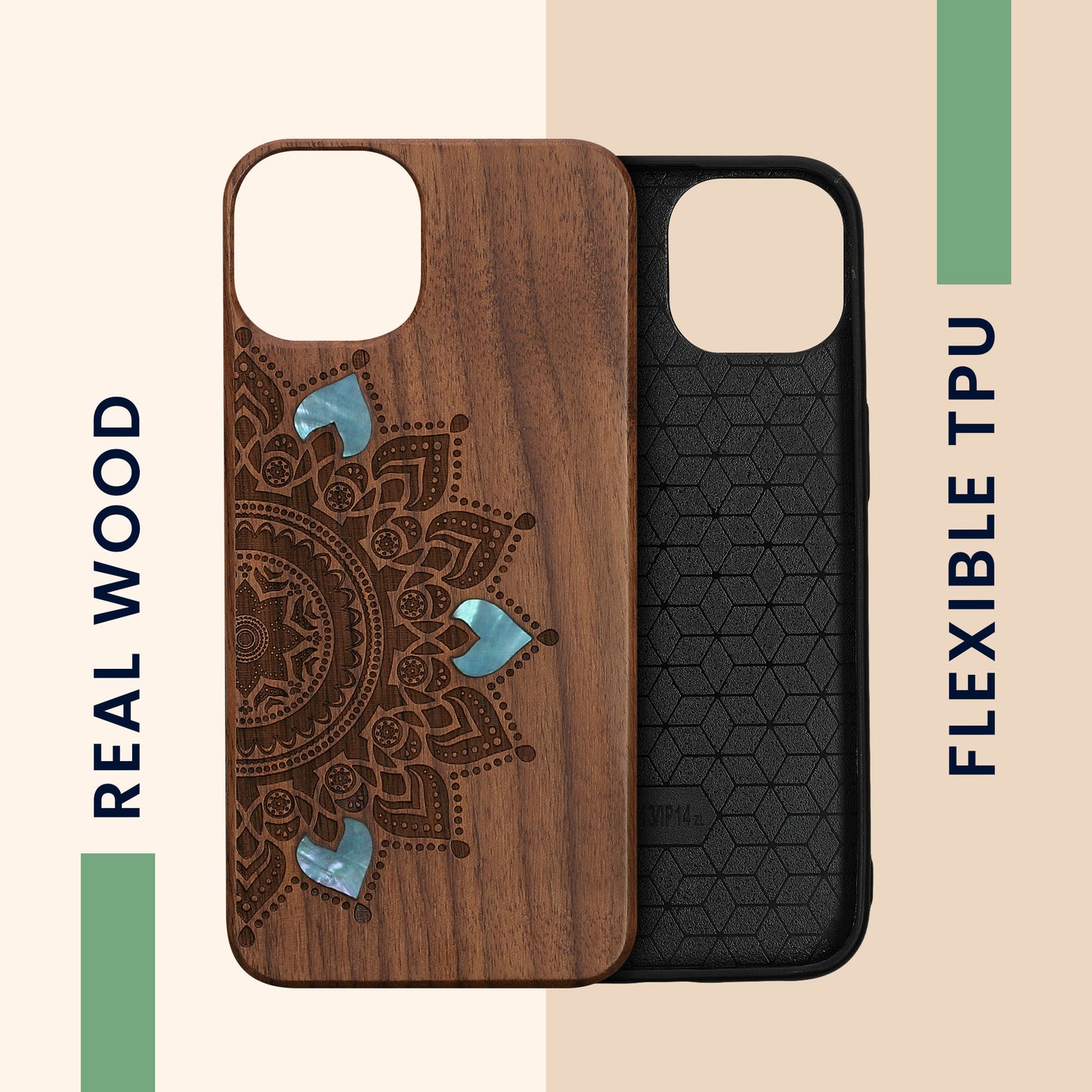 kwmobile Handyhülle für Apple iPhone 13 - Case mit TPU Bumper - Stoßfestes Hardcase - Schutzhülle Cover