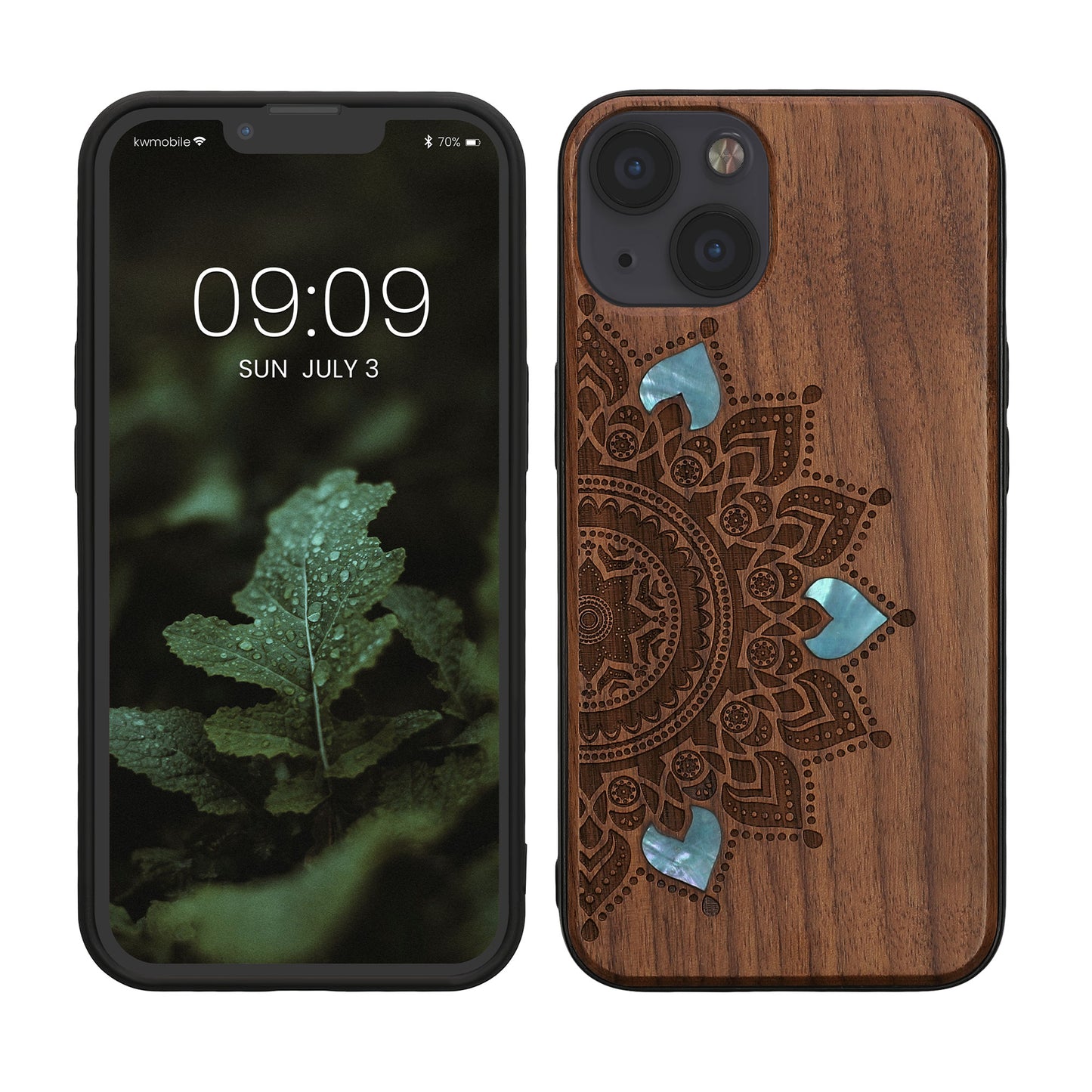 kwmobile Handyhülle für Apple iPhone 13 - Case mit TPU Bumper - Stoßfestes Hardcase - Schutzhülle Cover