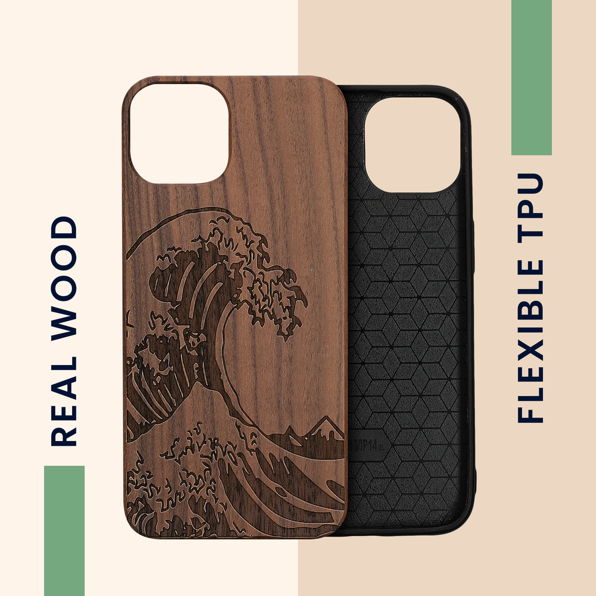 kwmobile Handyhülle für Apple iPhone 13 - Case mit TPU Bumper - Stoßfestes Hardcase - Schutzhülle Cover
