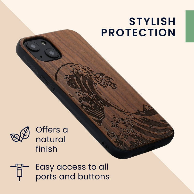 kwmobile Handyhülle für Apple iPhone 13 - Case mit TPU Bumper - Stoßfestes Hardcase - Schutzhülle Cover