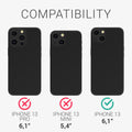 iPhone 13 stoßfestes Hardcase mit TPU Bumper Holz Nussbaum