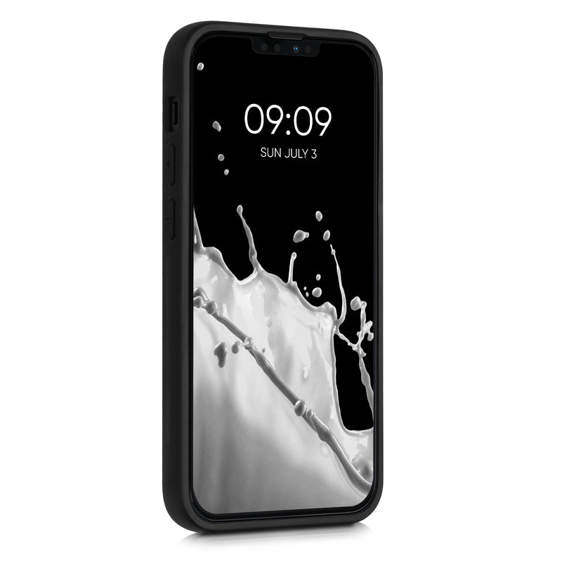 iPhone 13 stoßfestes Hardcase mit TPU Bumper Holz Nussbaum