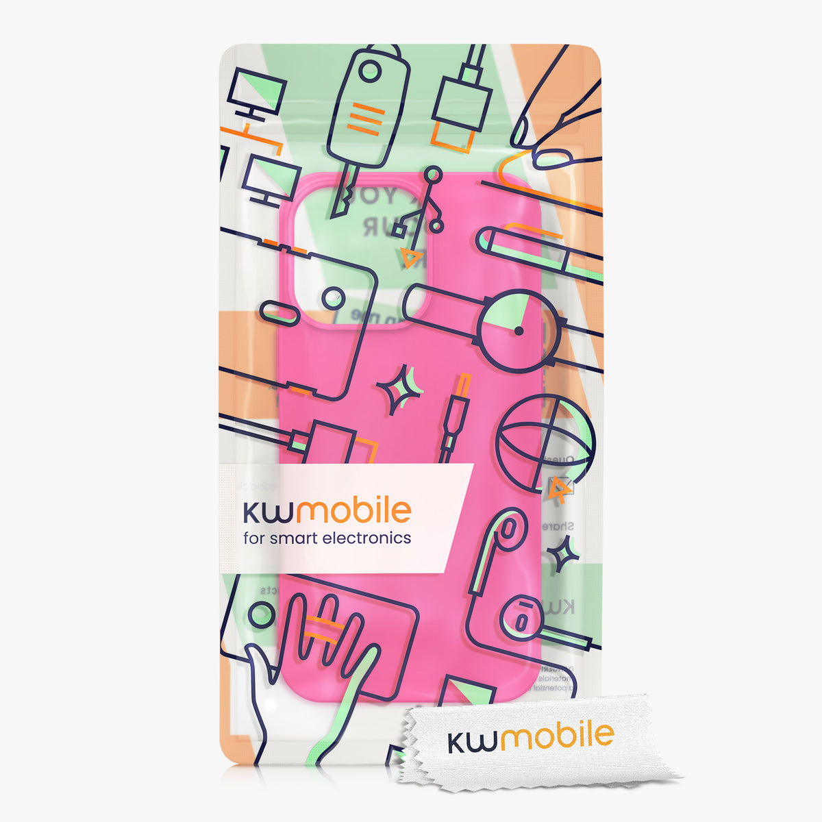 kwmobile Hülle kompatibel mit Apple iPhone 13 Pro - Schutzhülle für kabelloses Laden - Case