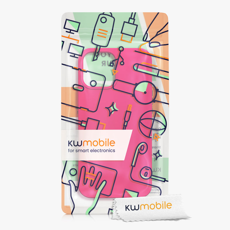 kwmobile Hülle kompatibel mit Apple iPhone 13 Pro Max - Schutzhülle für kabelloses Laden - Case