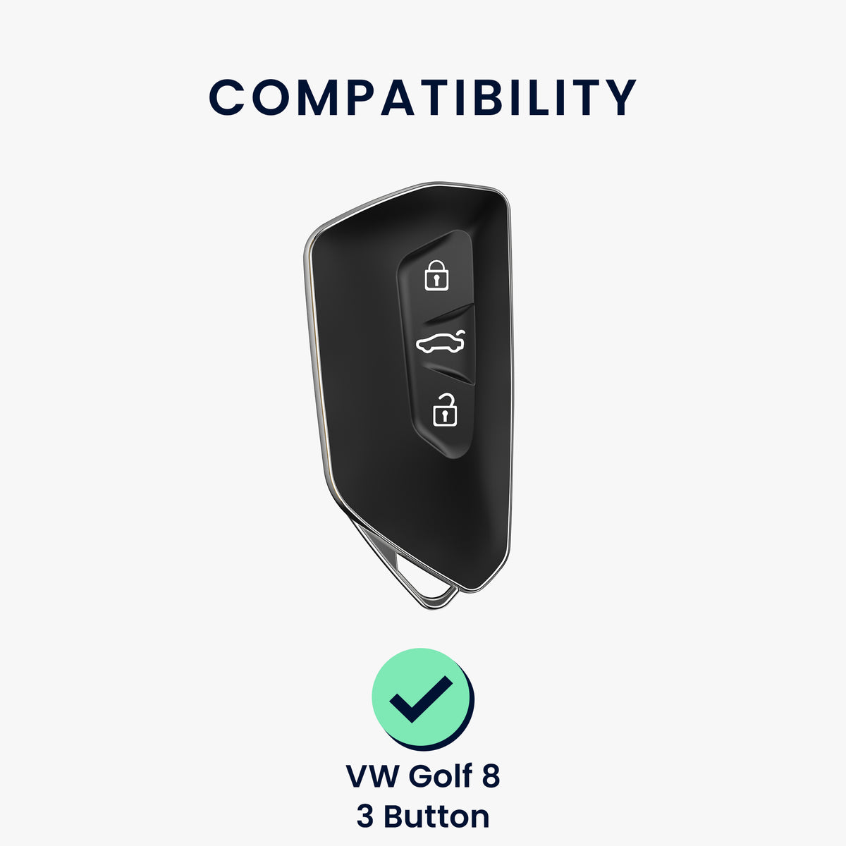 VW Golf 8 3-Tasten Autoschlüssel Silikon Schlüsselhülle