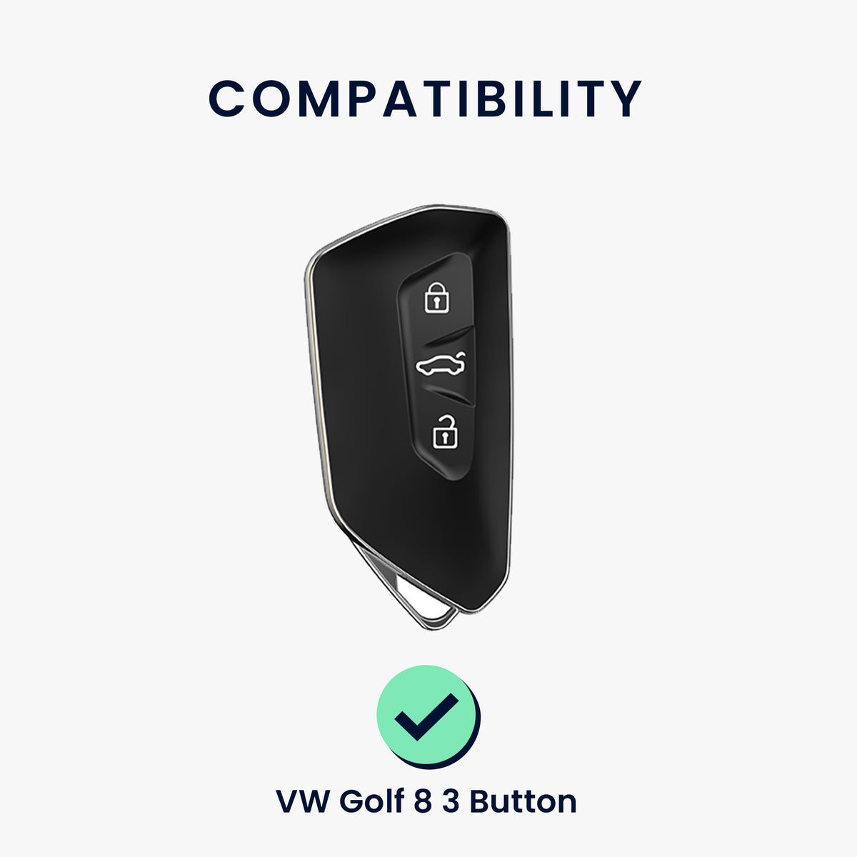 VW Golf 8 3-Tasten Autoschlüssel Silikon Schlüsselhülle