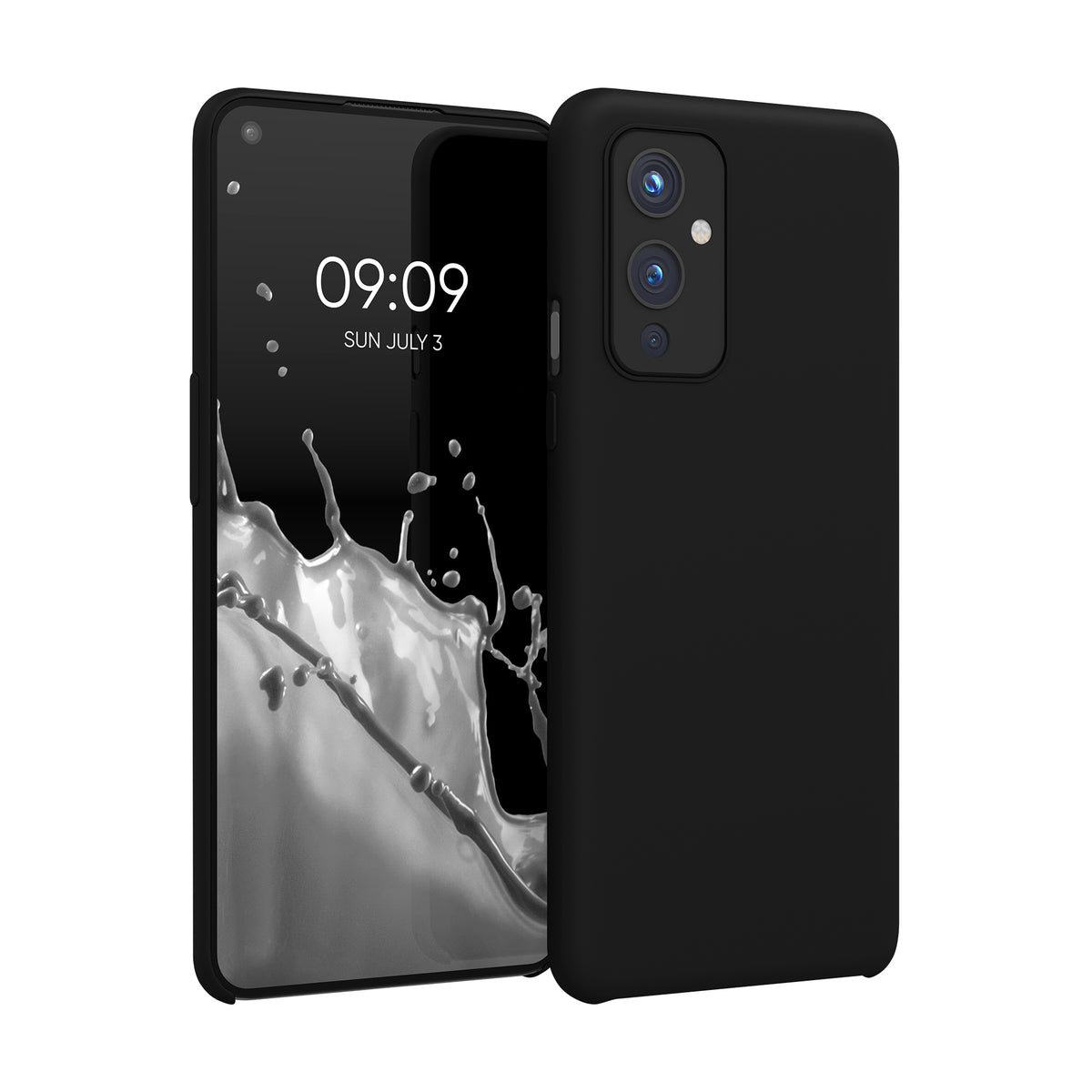 kwmobile Handyhülle für OnePlus 9 (EU/NA Version) Hülle - Case Silikon - Kabelloses Laden - Schutzhülle Cover