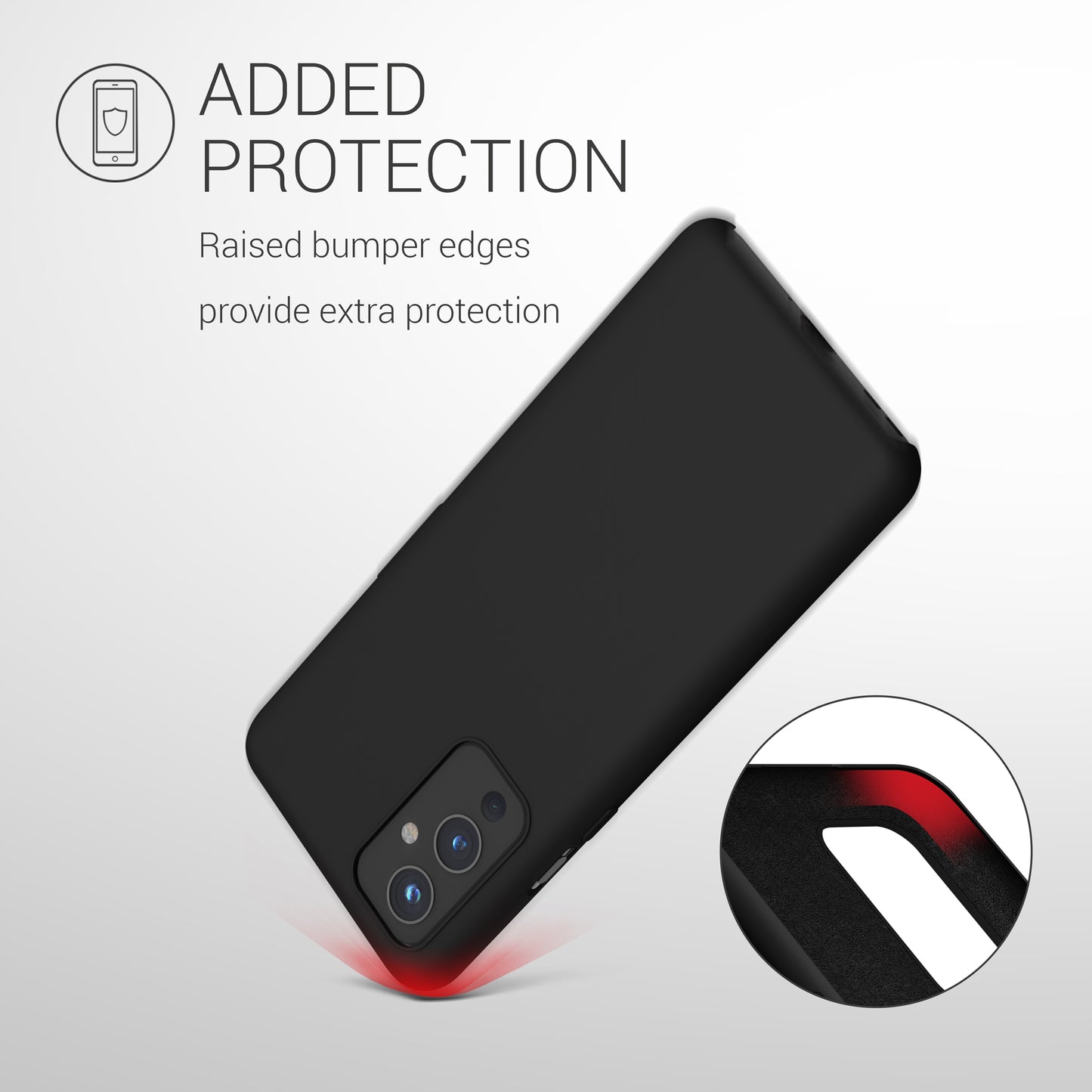 kwmobile Handyhülle für OnePlus 9 (EU/NA Version) Hülle - Case Silikon - Kabelloses Laden - Schutzhülle Cover