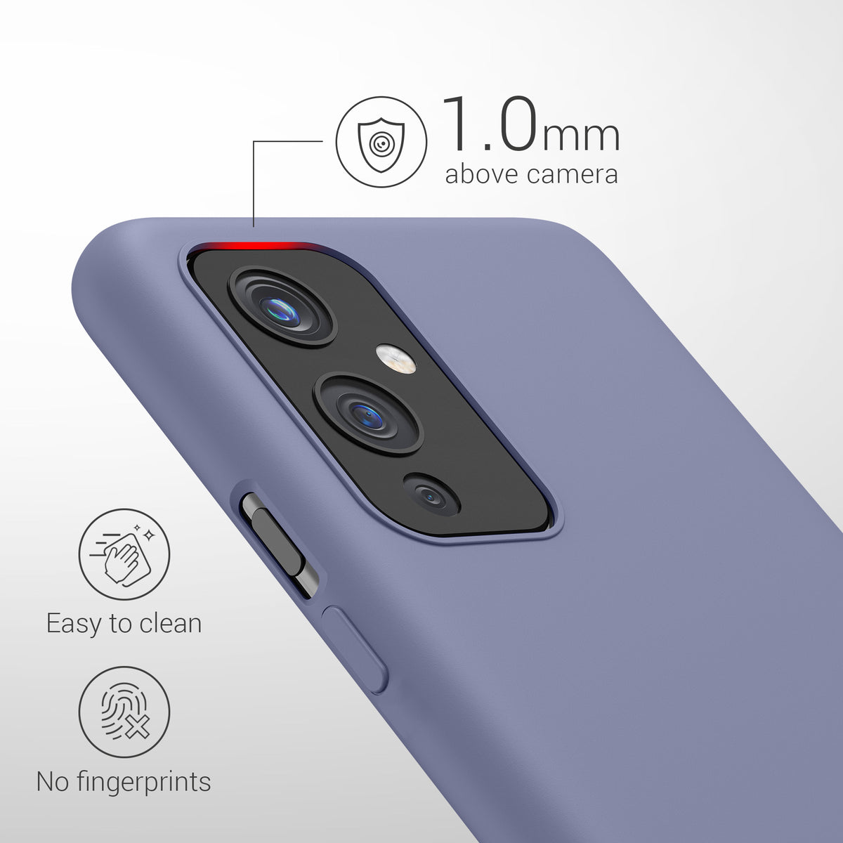 kwmobile Handyhülle für OnePlus 9 (EU/NA Version) Hülle - Case Silikon - Kabelloses Laden - Schutzhülle Cover