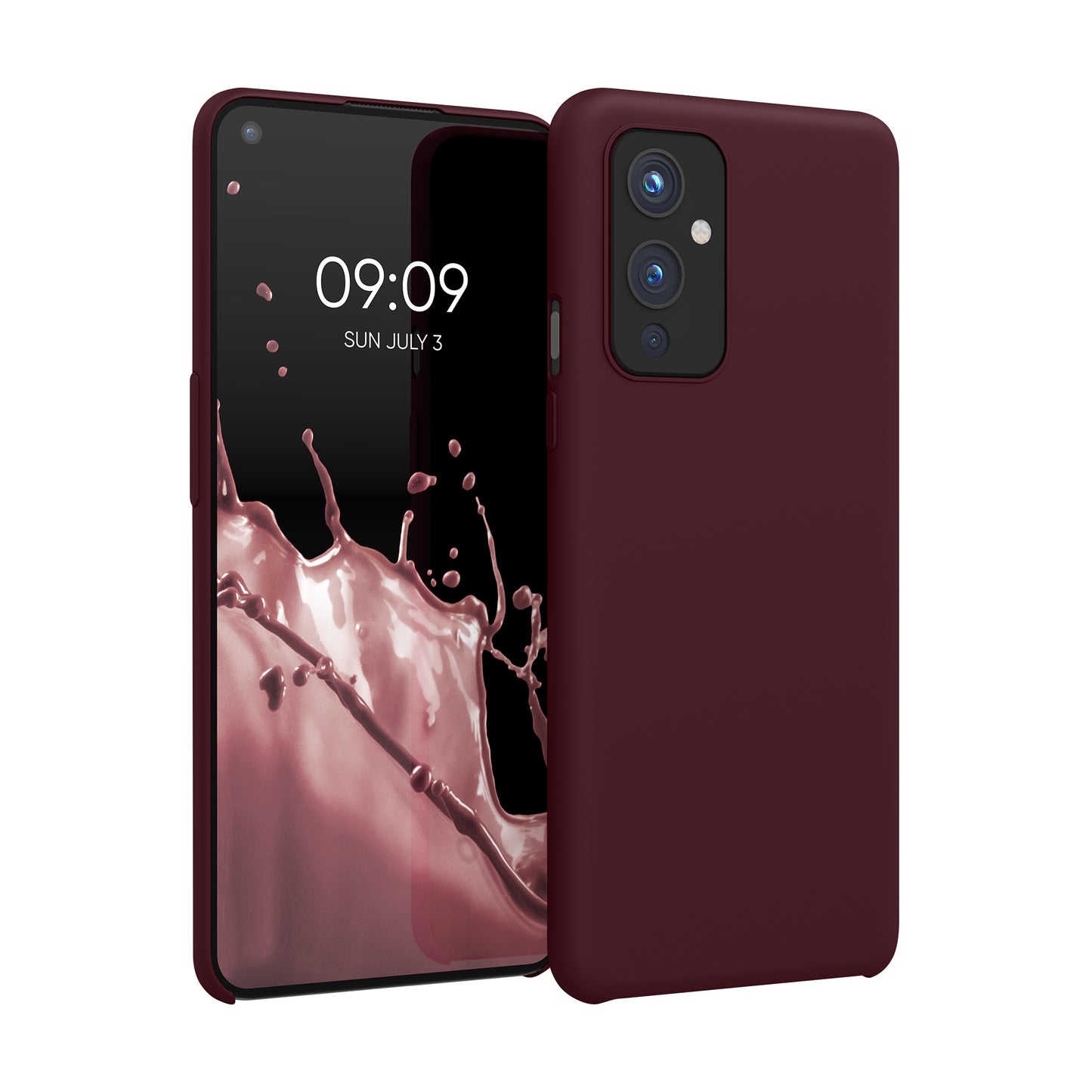 kwmobile Handyhülle für OnePlus 9 (EU/NA Version) Hülle - Case Silikon - Kabelloses Laden - Schutzhülle Cover