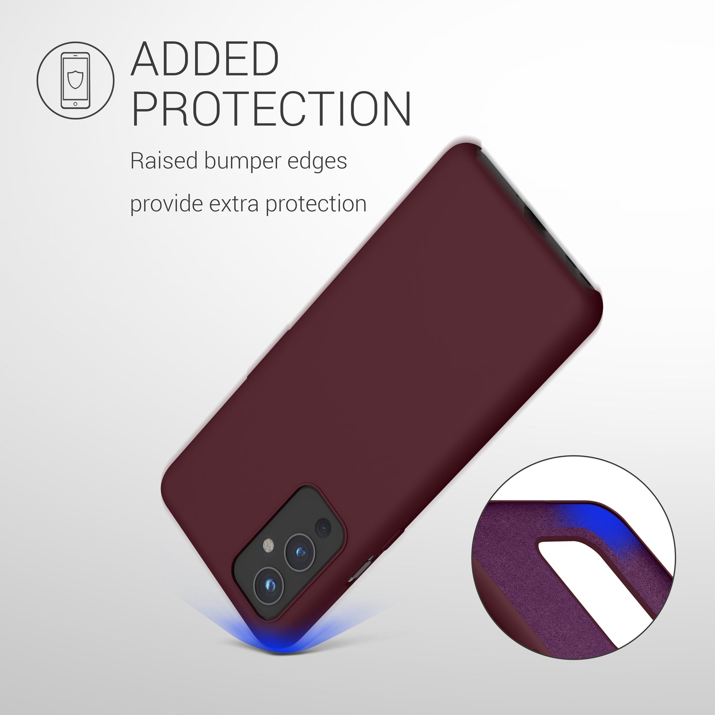 kwmobile Handyhülle für OnePlus 9 (EU/NA Version) Hülle - Case Silikon - Kabelloses Laden - Schutzhülle Cover