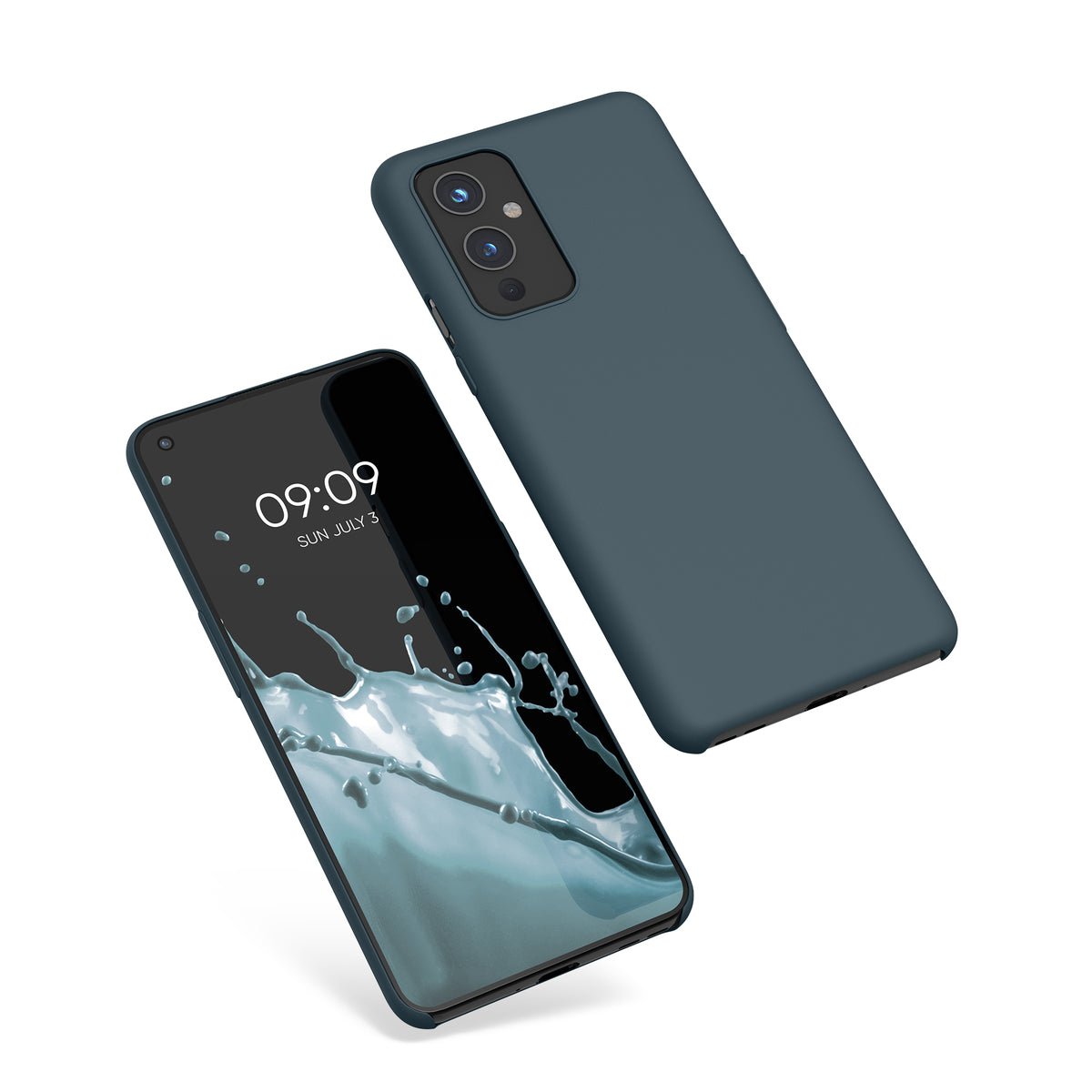 kwmobile Handyhülle für OnePlus 9 (EU/NA Version) Hülle - Case Silikon - Kabelloses Laden - Schutzhülle Cover