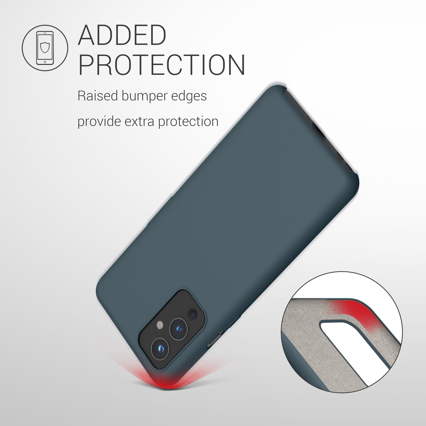 kwmobile Handyhülle für OnePlus 9 (EU/NA Version) Hülle - Case Silikon - Kabelloses Laden - Schutzhülle Cover