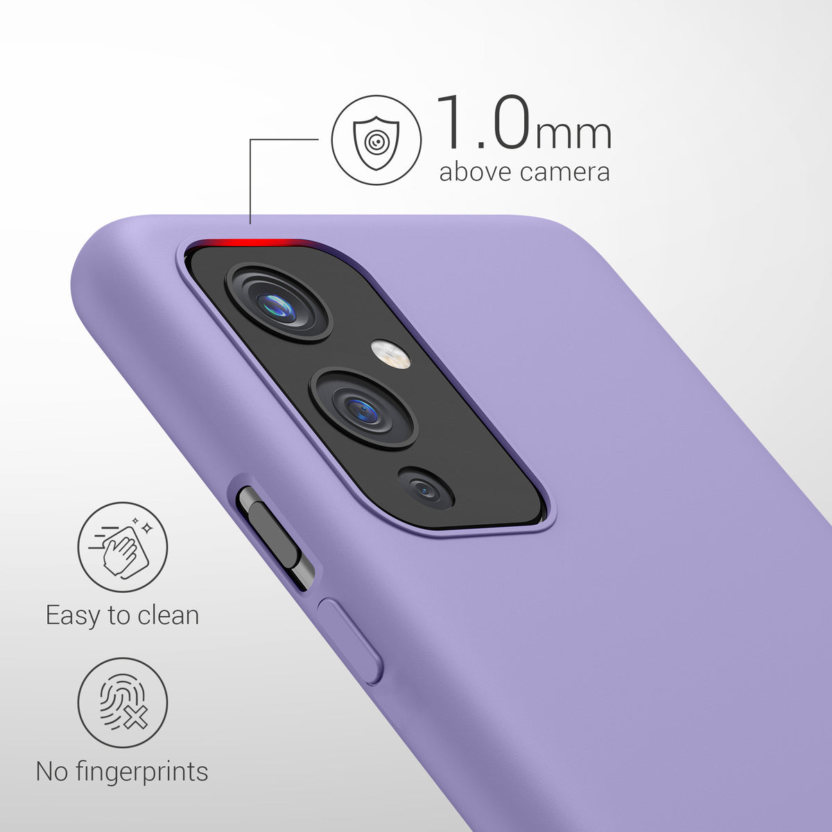 kwmobile Handyhülle für OnePlus 9 (EU/NA Version) Hülle - Case Silikon - Kabelloses Laden - Schutzhülle Cover