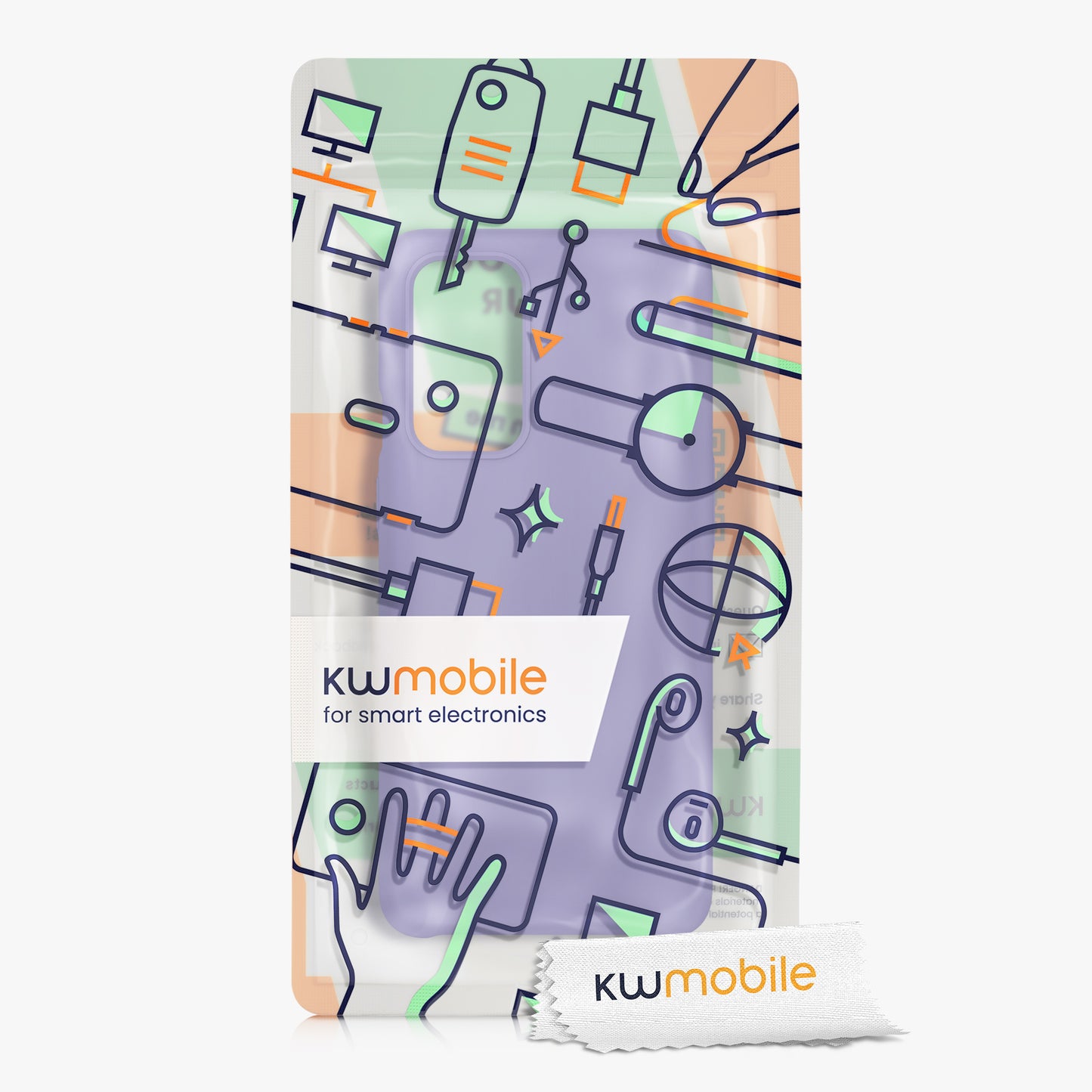 kwmobile Handyhülle für OnePlus 9 (EU/NA Version) Hülle - Case Silikon - Kabelloses Laden - Schutzhülle Cover