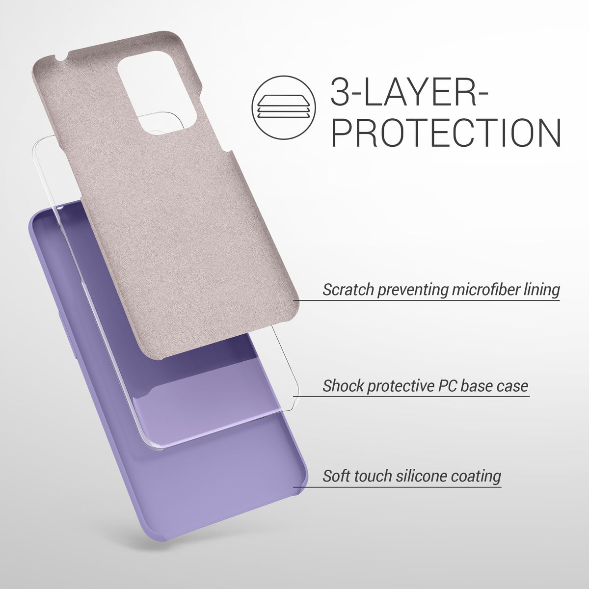 kwmobile Handyhülle für OnePlus 9 (EU/NA Version) Hülle - Case Silikon - Kabelloses Laden - Schutzhülle Cover