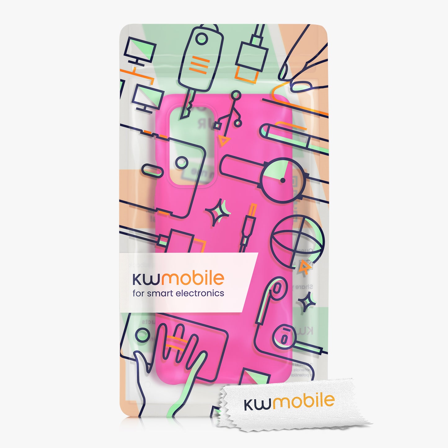 kwmobile Handyhülle für OnePlus 9 (EU/NA Version) Hülle - Case Silikon - Kabelloses Laden - Schutzhülle Cover