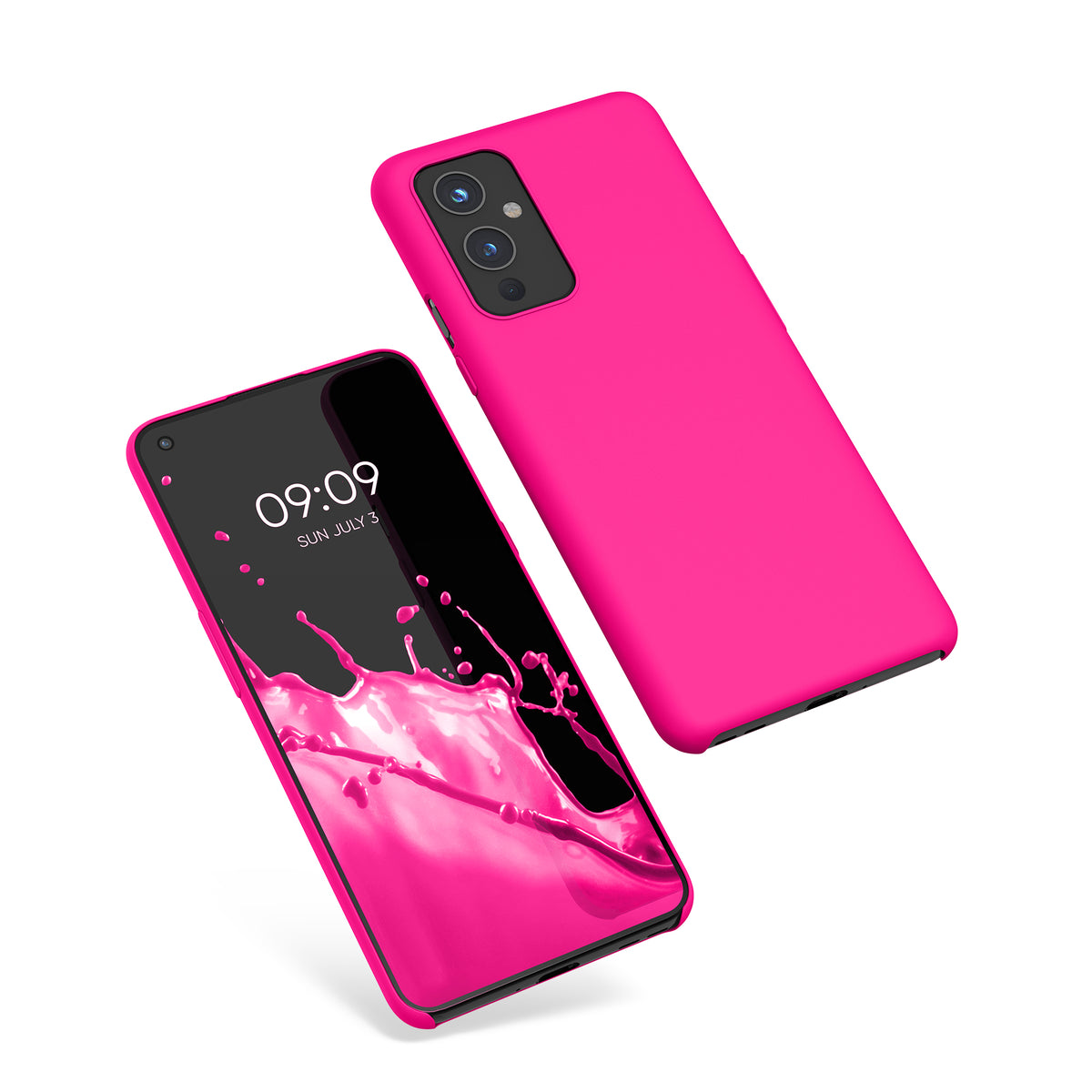 kwmobile Handyhülle für OnePlus 9 (EU/NA Version) Hülle - Case Silikon - Kabelloses Laden - Schutzhülle Cover
