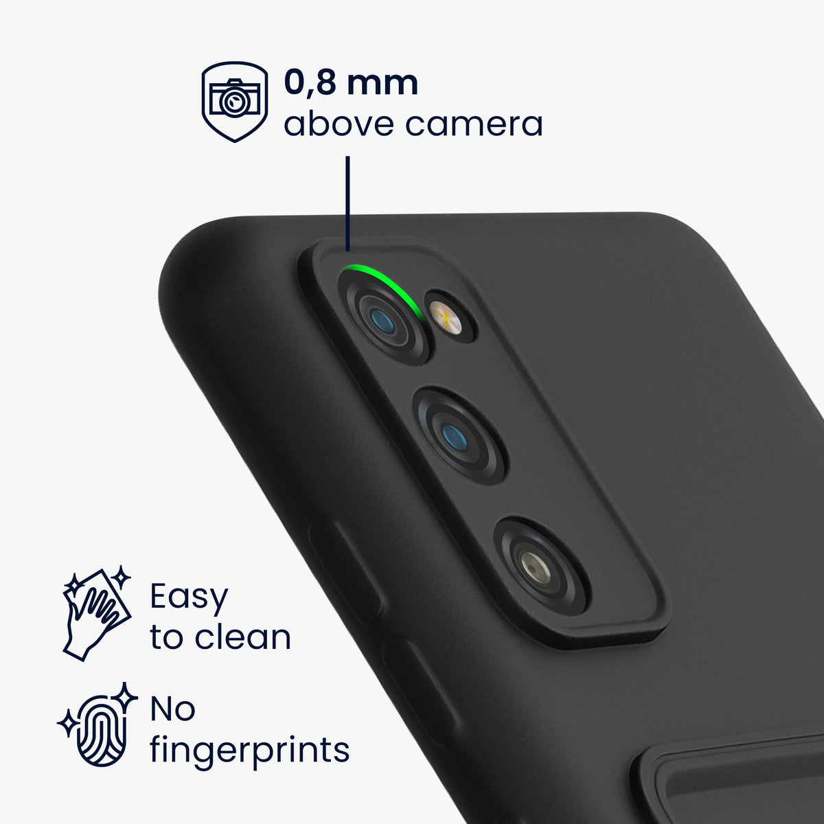 kwmobile Handyhülle für Samsung Galaxy S20 FE Hülle mit Kartenfach - Schutzhülle Cover