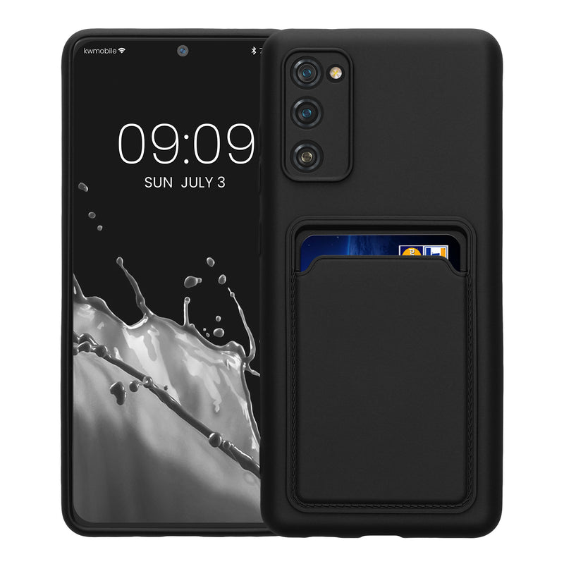 kwmobile Handyhülle für Samsung Galaxy S20 FE Hülle mit Kartenfach - Schutzhülle Cover