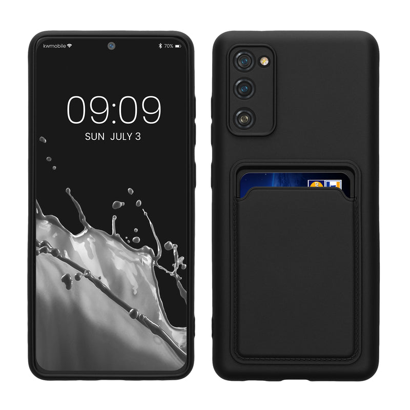 kwmobile Handyhülle für Samsung Galaxy S20 FE Hülle mit Kartenfach - Schutzhülle Cover