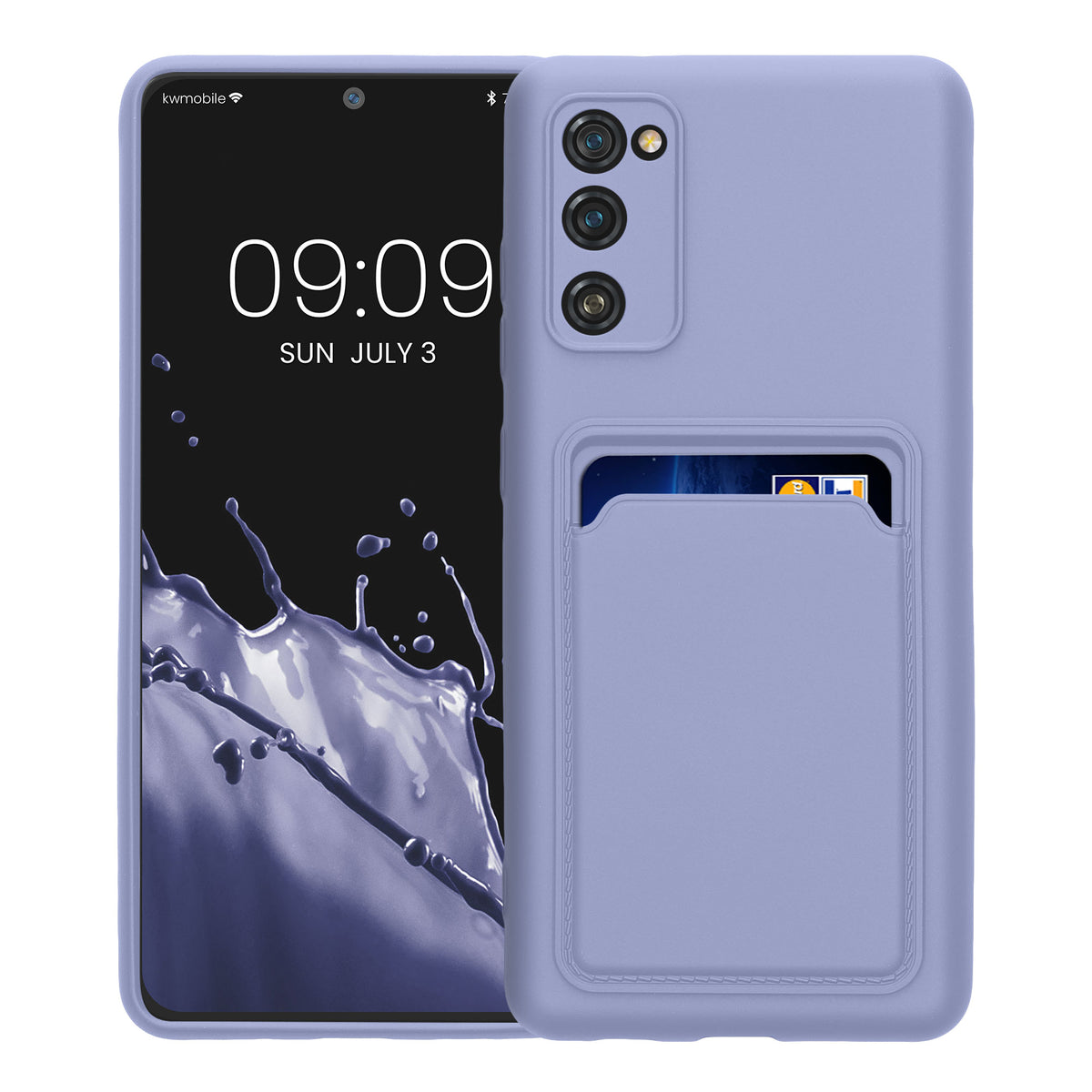 kwmobile Handyhülle für Samsung Galaxy S20 FE Hülle mit Kartenfach - Schutzhülle Cover