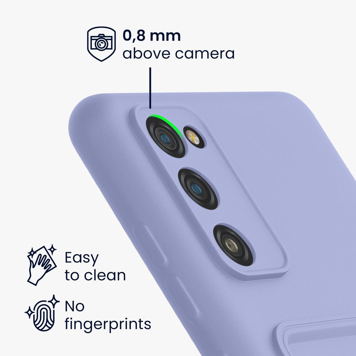 kwmobile Handyhülle für Samsung Galaxy S20 FE Hülle mit Kartenfach - Schutzhülle Cover