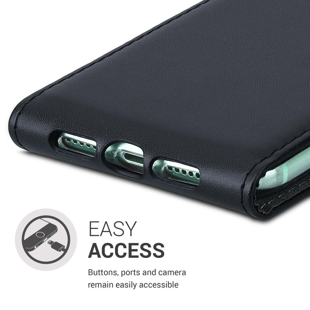 kwmobile Schutzhülle kompatibel mit Apple iPhone 11 - Hülle Handy - Flip Case Handyhülle