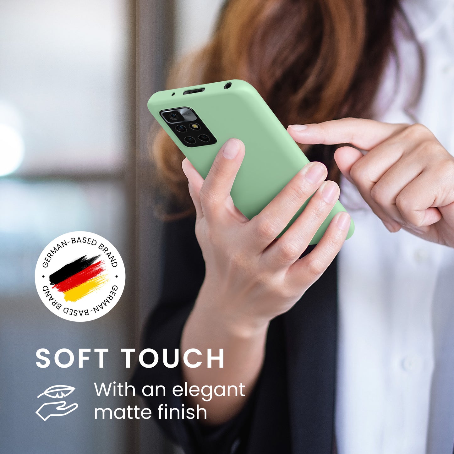 kwmobile Handyhülle für Xiaomi Redmi 10 (2021 / 2022) Hülle - Kabelloses Laden - Schutzhülle Cover
