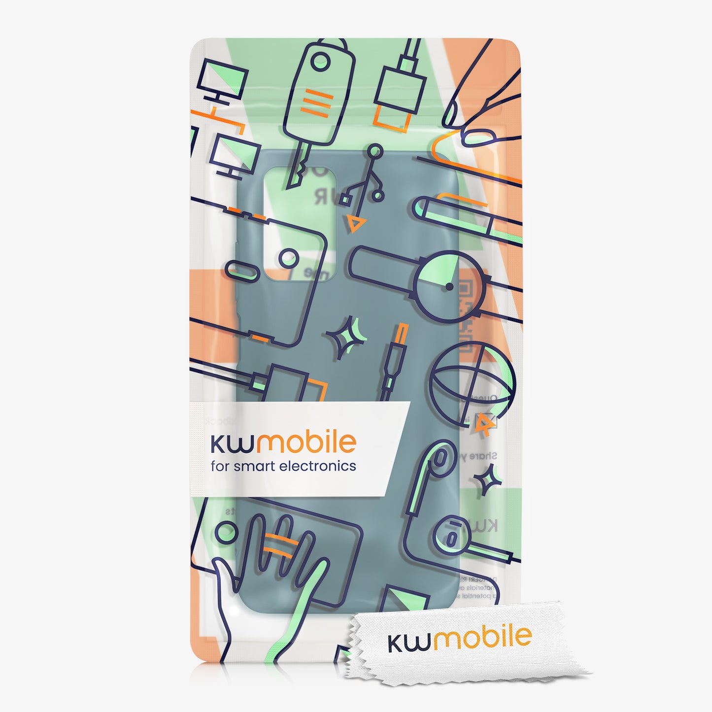 kwmobile Handyhülle für Xiaomi Redmi 10 (2021 / 2022) Hülle - Kabelloses Laden - Schutzhülle Cover