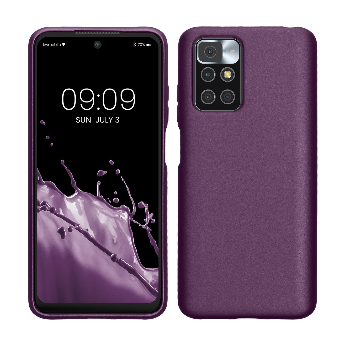 kwmobile Handyhülle für Xiaomi Redmi 10 (2021 / 2022) Hülle - Silikon Case - Schutzhülle Cover