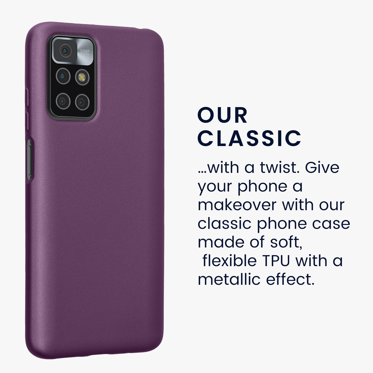 kwmobile Handyhülle für Xiaomi Redmi 10 (2021 / 2022) Hülle - Silikon Case - Schutzhülle Cover