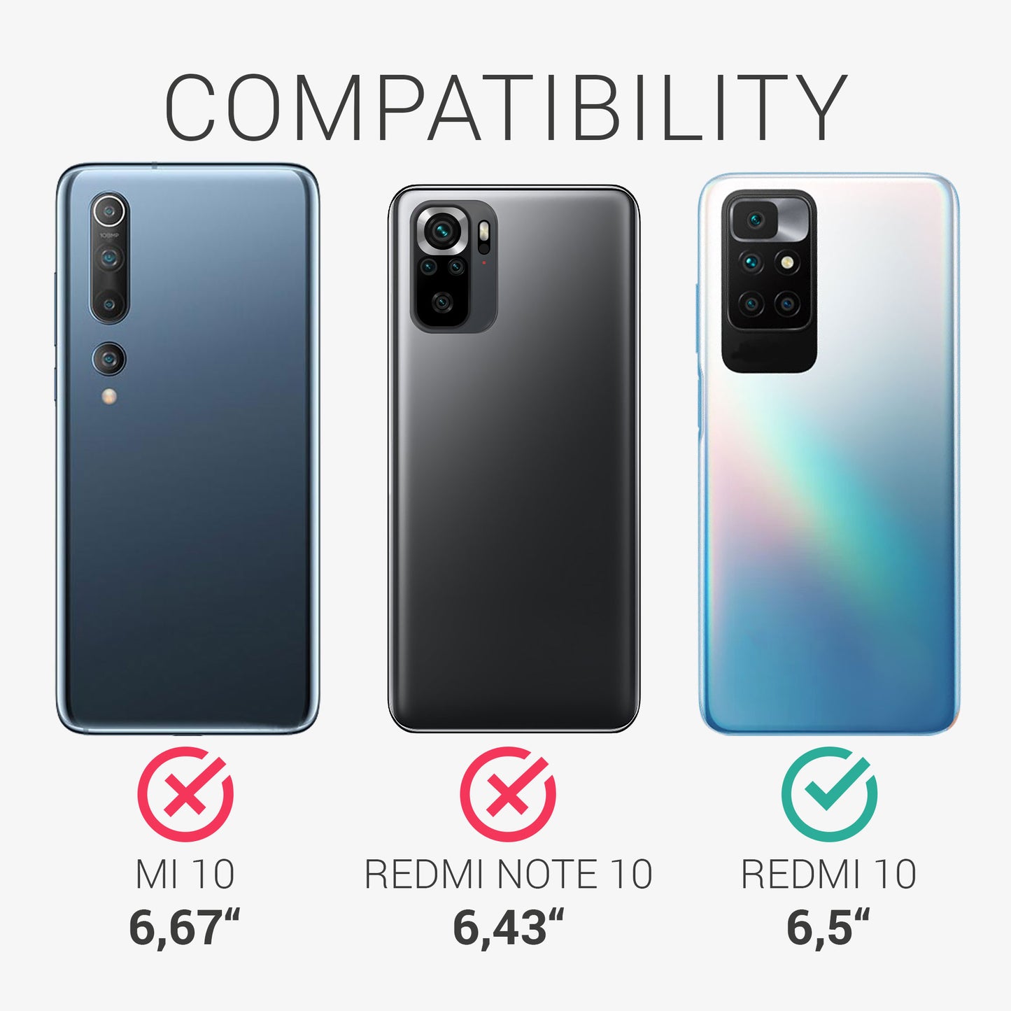 Kunstleder Hülle kompatibel mit Xiaomi Redmi 10 (2021 / 2022)