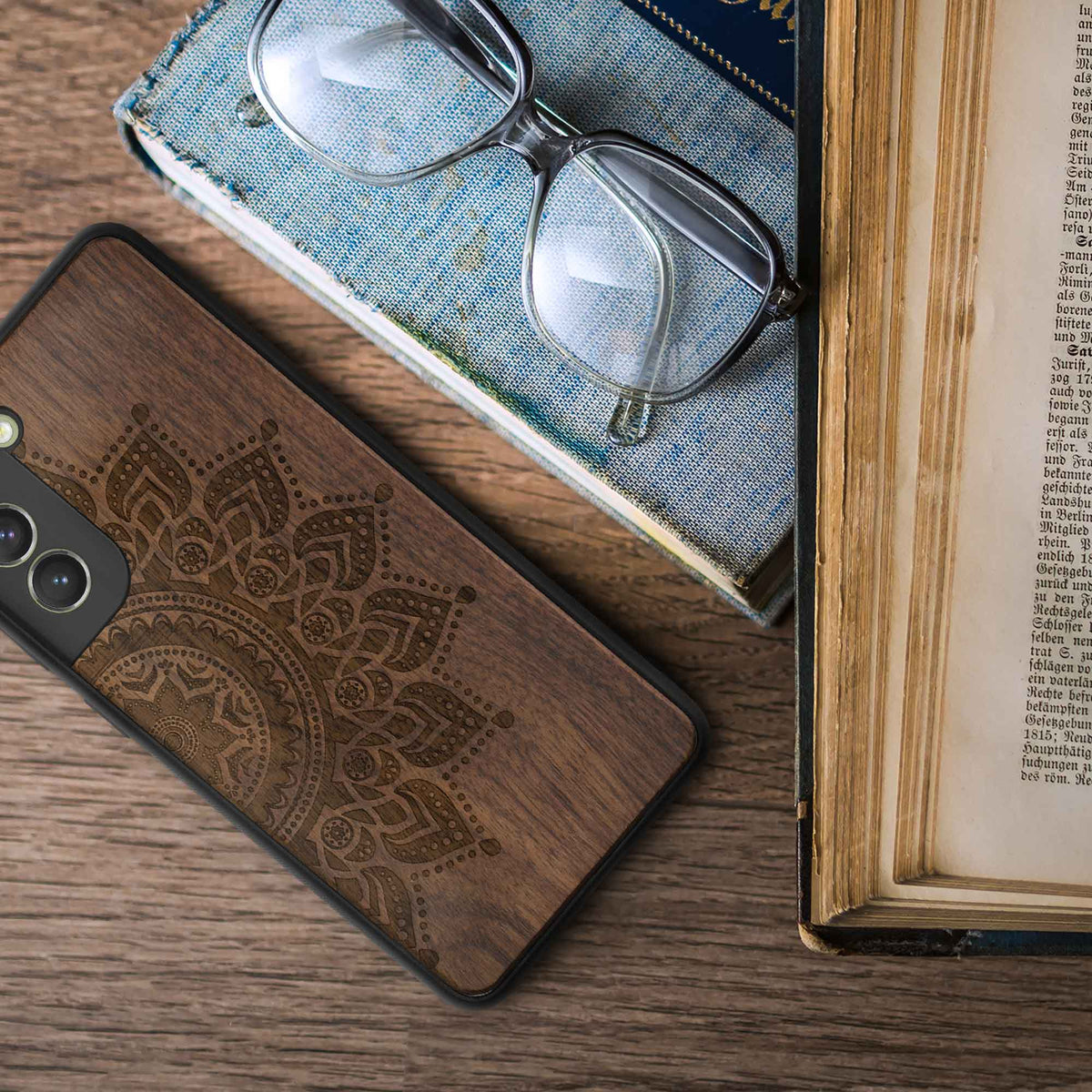 kwmobile Handyhülle für Samsung Galaxy S21 FE - Case mit TPU Bumper - Stoßfestes Hardcase - Schutzhülle Cover