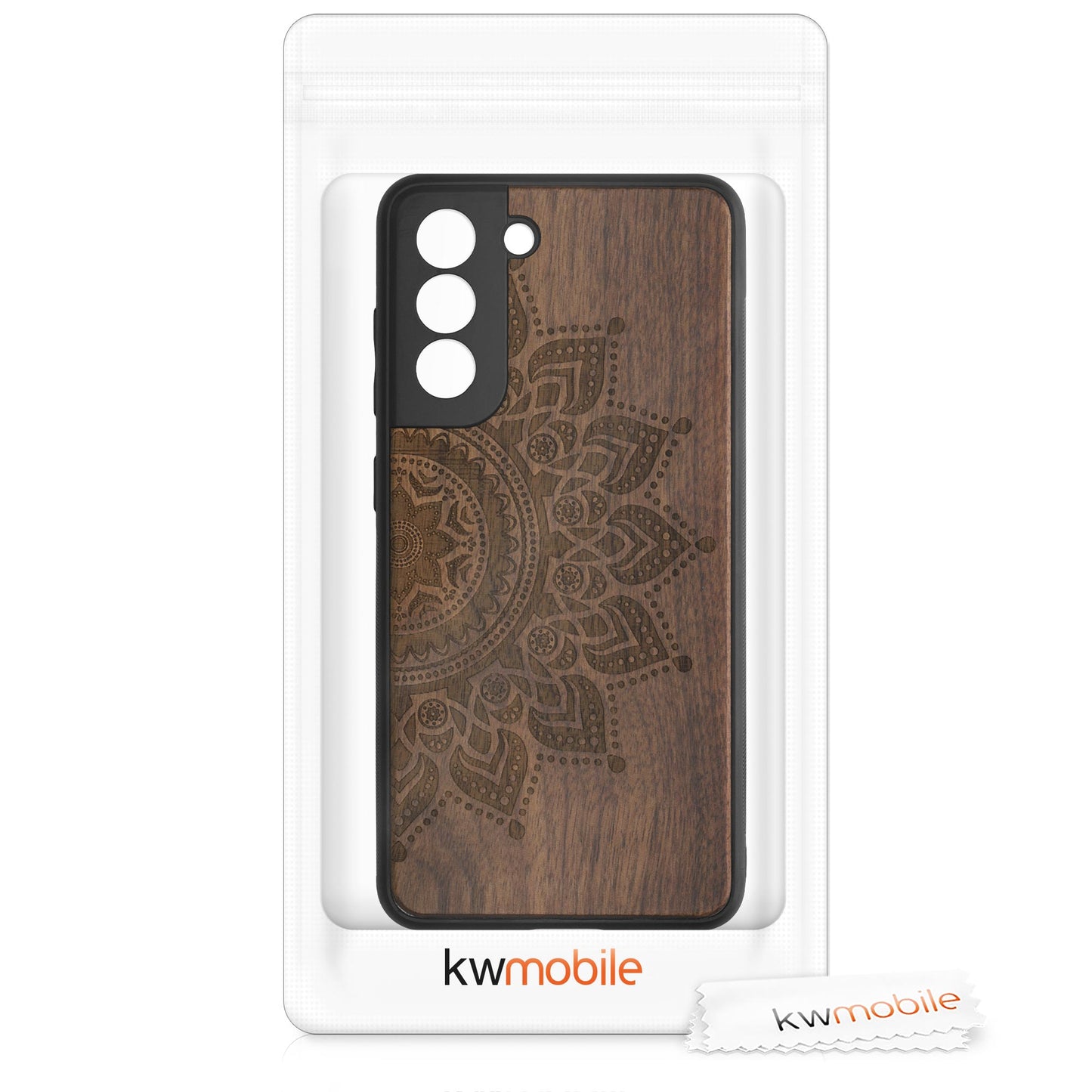 kwmobile Handyhülle für Samsung Galaxy S21 FE - Case mit TPU Bumper - Stoßfestes Hardcase - Schutzhülle Cover