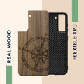kwmobile Handyhülle für Samsung Galaxy S21 FE - Case mit TPU Bumper - Stoßfestes Hardcase - Schutzhülle Cover