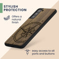 kwmobile Handyhülle für Samsung Galaxy S21 FE - Case mit TPU Bumper - Stoßfestes Hardcase - Schutzhülle Cover
