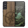 kwmobile Handyhülle für Samsung Galaxy S21 FE - Case mit TPU Bumper - Stoßfestes Hardcase - Schutzhülle Cover