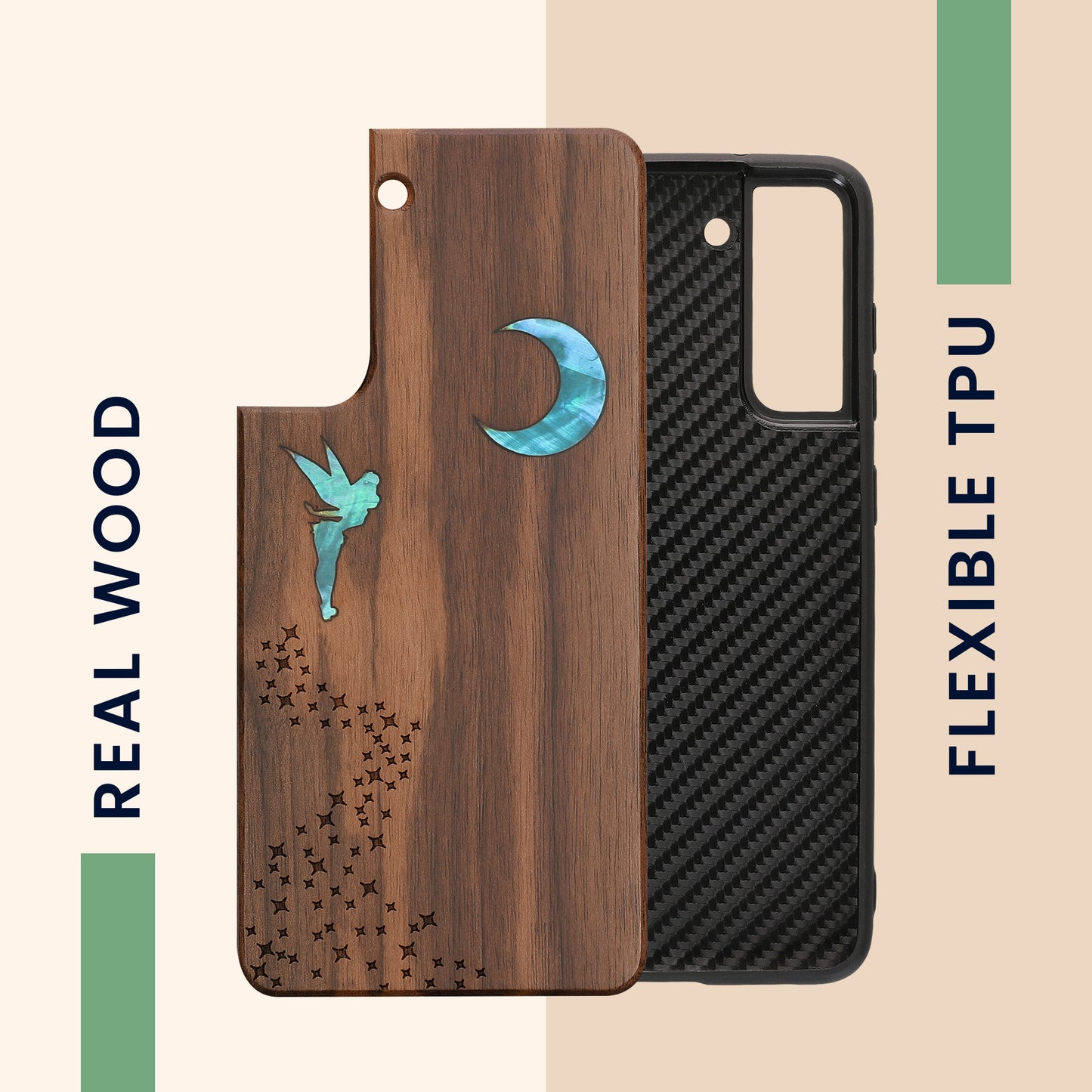 kwmobile Handyhülle für Samsung Galaxy S21 FE - Case mit TPU Bumper - Stoßfestes Hardcase - Schutzhülle Cover