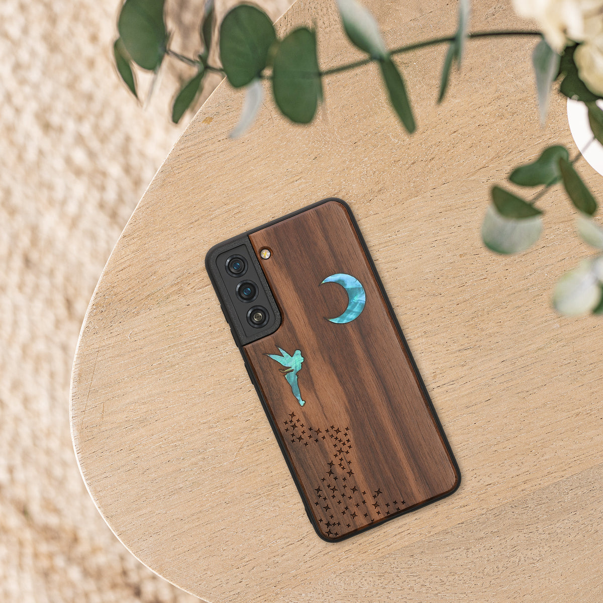kwmobile Handyhülle für Samsung Galaxy S21 FE - Case mit TPU Bumper - Stoßfestes Hardcase - Schutzhülle Cover