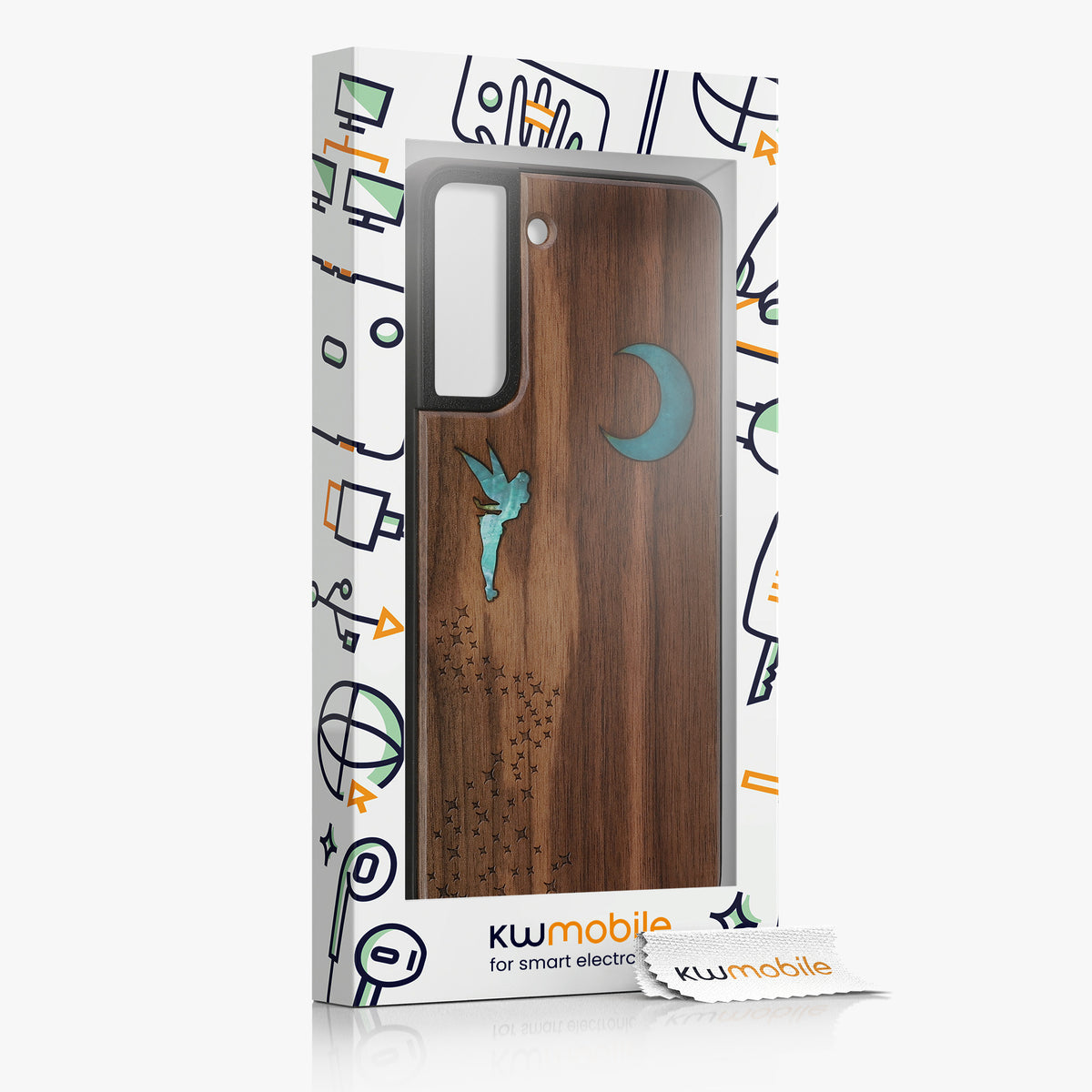 kwmobile Handyhülle für Samsung Galaxy S21 FE - Case mit TPU Bumper - Stoßfestes Hardcase - Schutzhülle Cover
