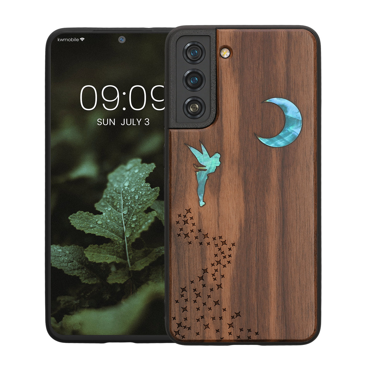 kwmobile Handyhülle für Samsung Galaxy S21 FE - Case mit TPU Bumper - Stoßfestes Hardcase - Schutzhülle Cover