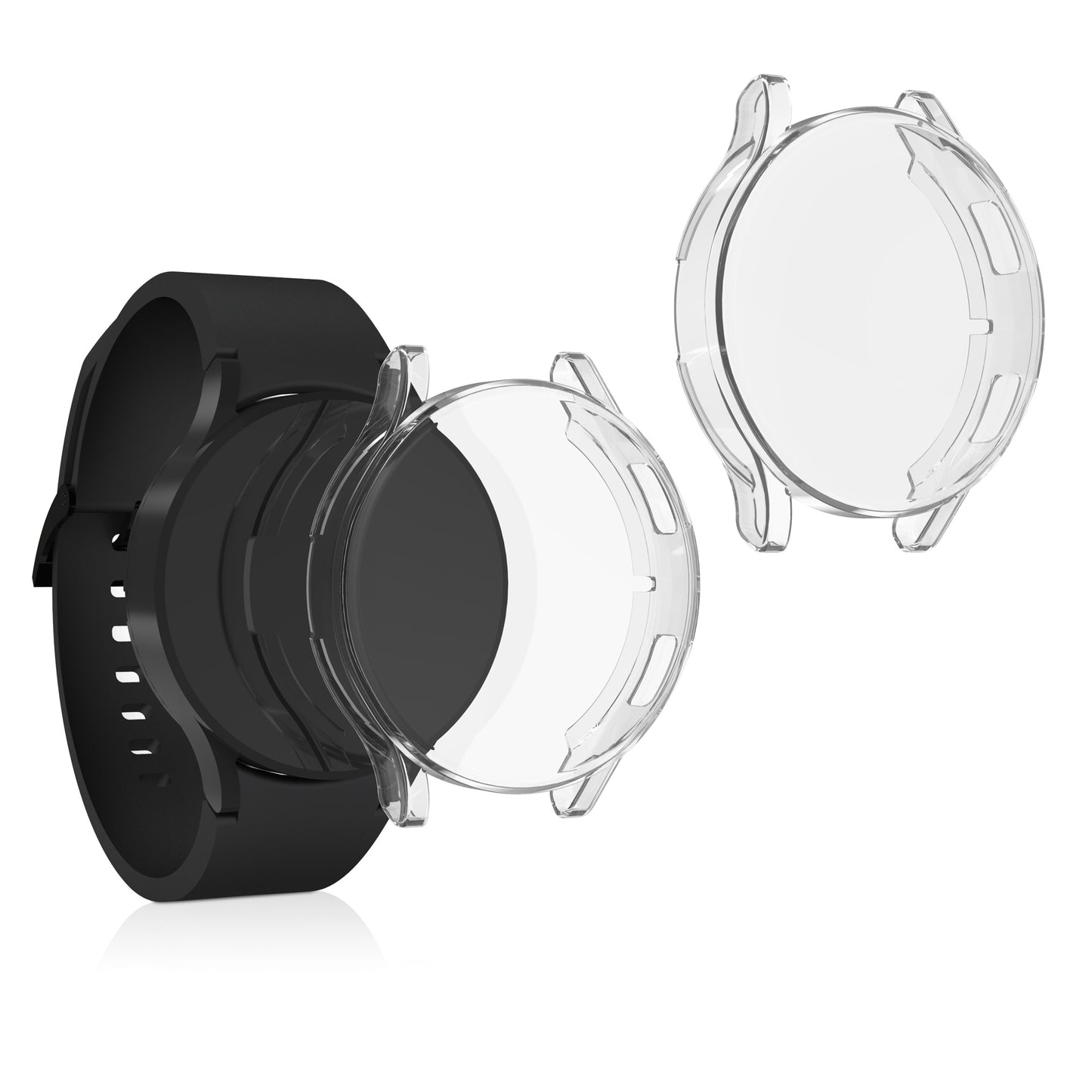 kwmobile Schutzhülle für Samsung Galaxy Watch 4 (40mm) Fullbody Display Cover Set