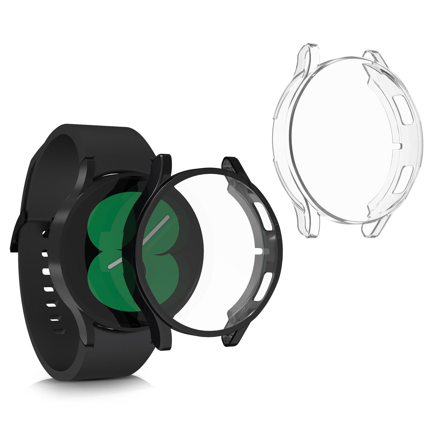 kwmobile Schutzhülle für Samsung Galaxy Watch 4 (40mm) Fullbody Display Cover Set